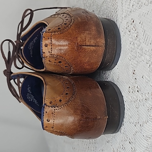 Ted Baker London Hann wingtip Oxford brogue leather tan dress shoes sz 9 main image 4